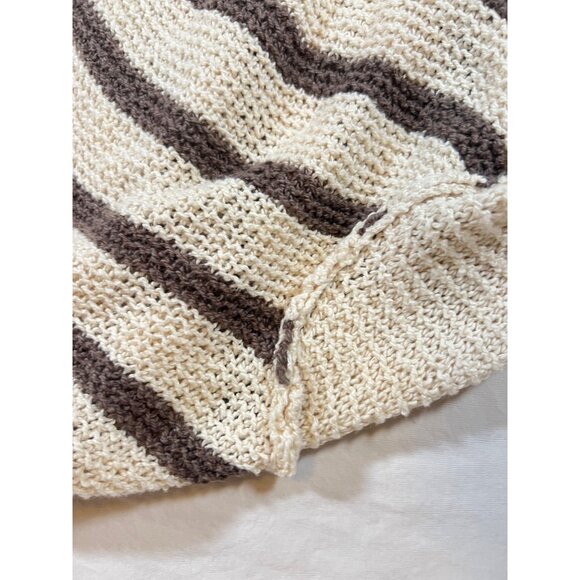 Free People Knit Cardigan SZ S Oversized Chevron Pattern Lightweight Womens Boho - Picture 6 of 12